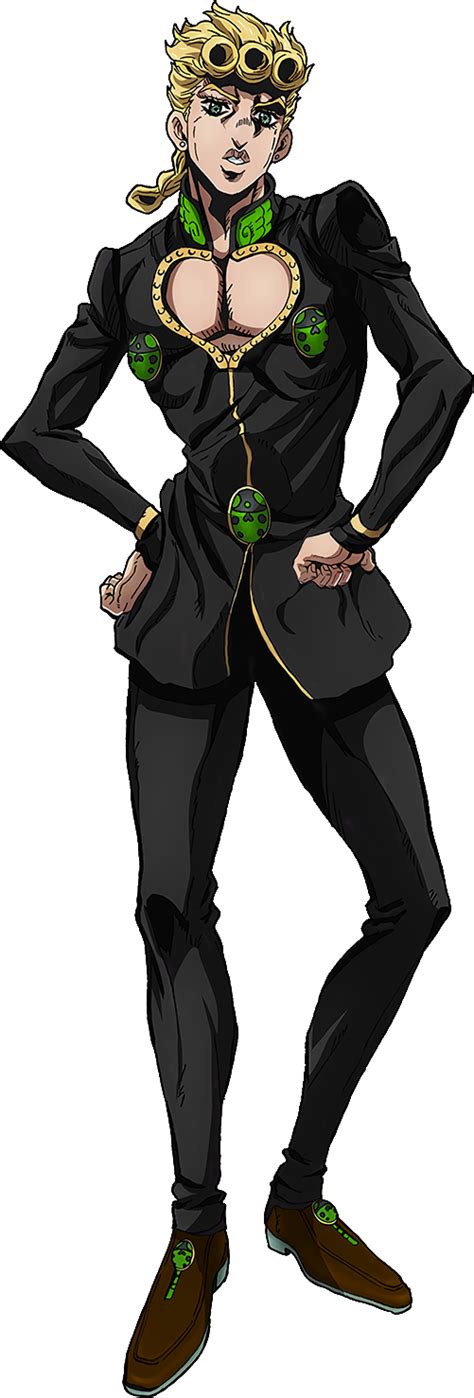 giorno giovanna black suit